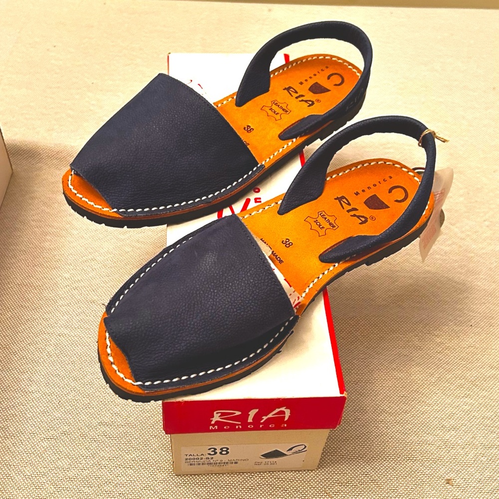 New Espadrilles handmade in Menorca Spain color navy blue!!!